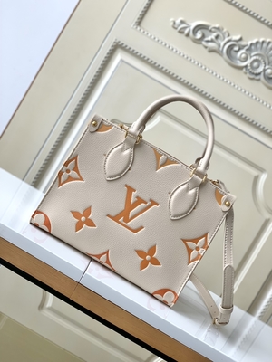 كريم الزعفران العملاق مونوغرام OnTheGo MM لويس فيتون Messenger Bag For iPad Mini
