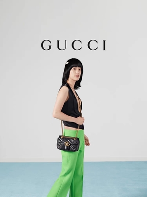 حقيبة كتف جي جي مارمونت Marmont Matelassé Mini Bag Flap