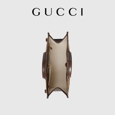 حقيبة كتف ماركة غوتشي Jumbo GG Tote Bag Camel Men Gentleman