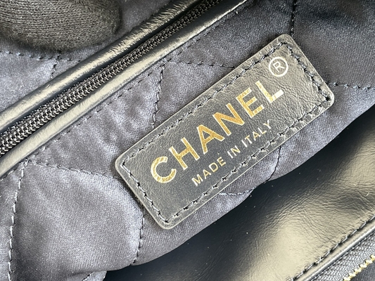 22S Calfskin Navy Chanel 22 &quot;Trash Bag&quot; حقيبة يد صغيرة ODM
