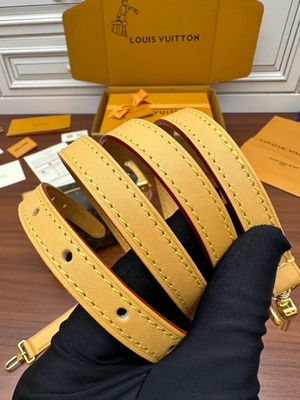 حقيبة حقيبة لويس فويتون LV من القماش البني طويل النظر