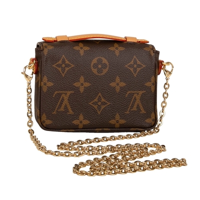 حقيبة صغيرة بتصميم مونوغرام حقيبة كروس مايكرو ميتيس LV بني