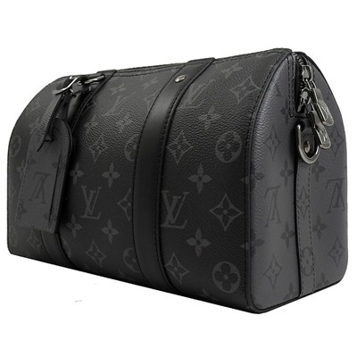 حقيبة كلاسيك مونوغرام Eclipse LV CITY KEEPALL حقيبة من قماش الجاكار وحقيبة كروس بودي من بوسطن