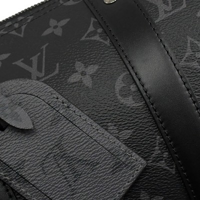 حقيبة كلاسيك مونوغرام Eclipse LV CITY KEEPALL حقيبة من قماش الجاكار وحقيبة كروس بودي من بوسطن