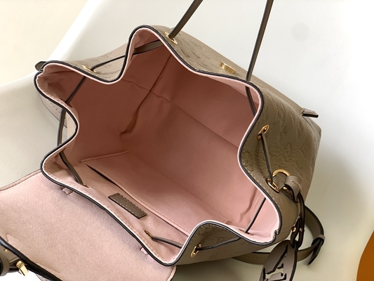 LV Designer Brand Backpack لويس فيتون Monogram Montsouris Backpack Pink Black