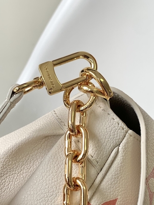 حقيبة Favourite Creme Mini Sling Bag ذات العلامات التجارية LV Rose Trianon Two Monogram Empreinte Leather