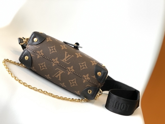 حقائب لويس فويتون ذات العلامات التجارية المخصصة Petite Malle Souple Empreinte Monogram Brown Black