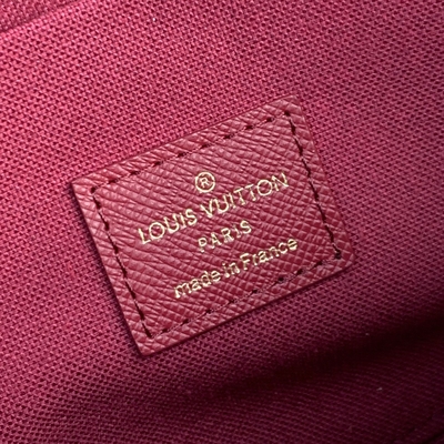 حقيبة صغيرة LV Felicie Pochette مونوغرام محفظة فوشيا بطانة