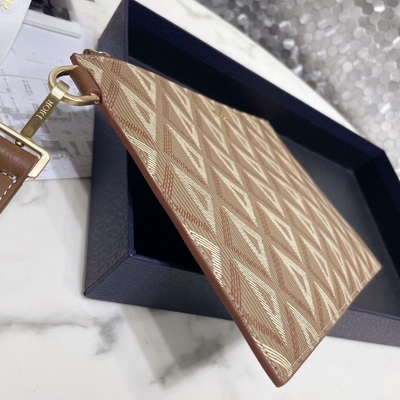 ODM Christian Dior Mini Designer Purses A5 CD Pouch Bag Diamond جلد أصلي