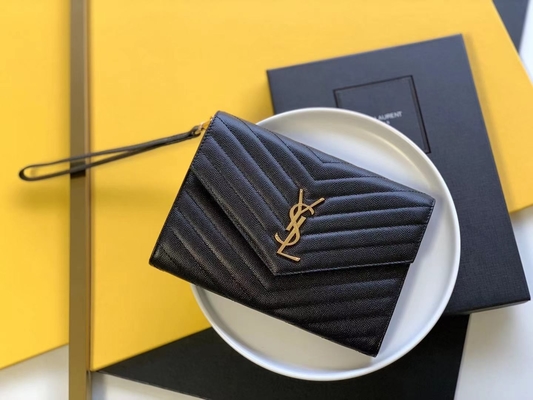 كلاتش كافيار YSL مونوغرام جلد مبطن