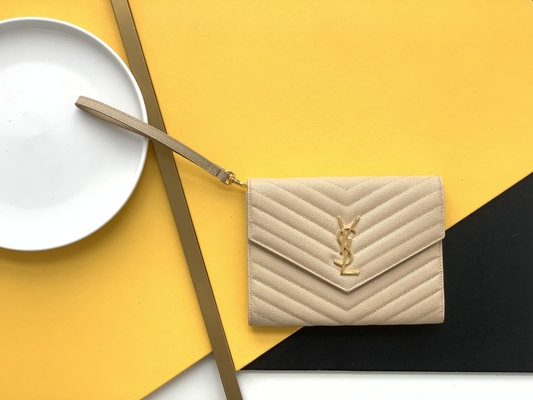 كلاتش كافيار YSL مونوغرام جلد مبطن