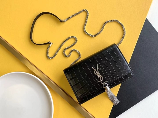 متوسطة كيت شرابة الأحمر YSL سان لوران ووك سحاب إغلاق