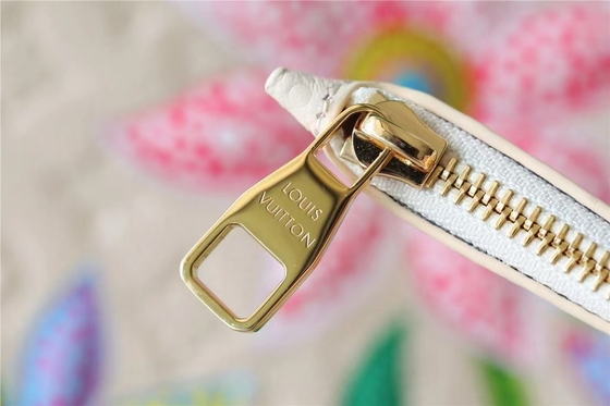 حقيبة يد للسيدات تحمل علامة تجارية للحفلات Neverfull MM مونوغرام إمبرينت مع تطعيم الزهور