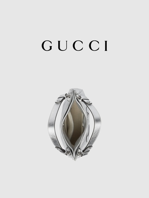 حقيبة يد صغيرة Gucci Blondie حقيبة يد نسائية فاخرة باللون الأبيض الفضي