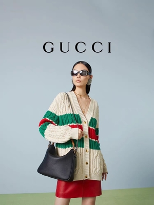 مقبض الخيزران Gucci Princess Diana Handbag Double G Hardware OEM