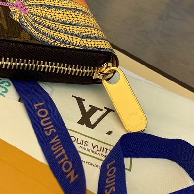 للجنسين Canvas LV Sarah Monogram Wallet Damier Collaboration Leather