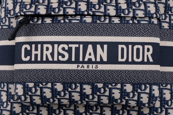 حقيبة ظهر صغيرة بتصميم Diortravel Blue Dior Oblique Jacquard