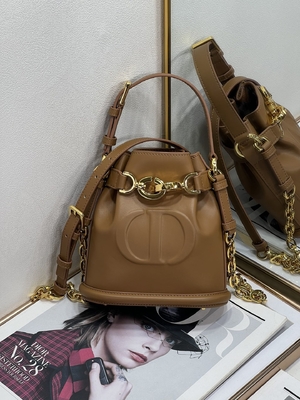 منقوشة C'est Dior حقيبة Gold Saddle CD كريستيان ديور حقيبة رياضية جلد العجل