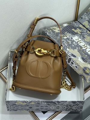 منقوشة C'est Dior حقيبة Gold Saddle CD كريستيان ديور حقيبة رياضية جلد العجل