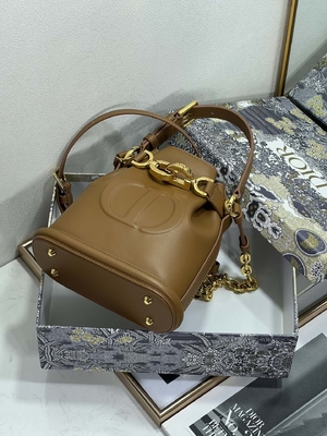 منقوشة C'est Dior حقيبة Gold Saddle CD كريستيان ديور حقيبة رياضية جلد العجل