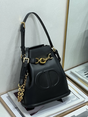 منقوشة C'est Dior حقيبة Gold Saddle CD كريستيان ديور حقيبة رياضية جلد العجل