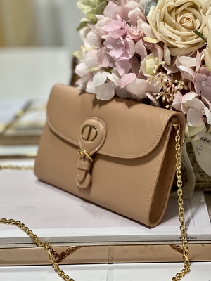 حليب الشاي اللون حقيبة حبال صغيرة تحمل علامة Gucci Soho Chain كتف