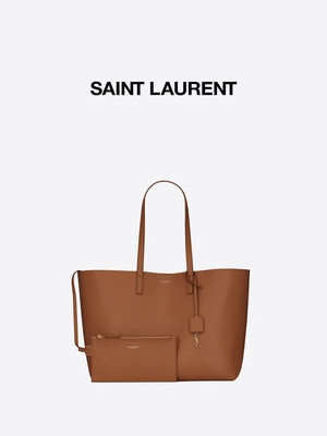 حقيبة كتف تحمل علامة تجارية من الجلد الناعم ST Laurent Shoppers Cross Section ODM